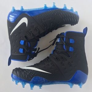 Nike Force Savage Elite TD Black/Blue/White Sz 10